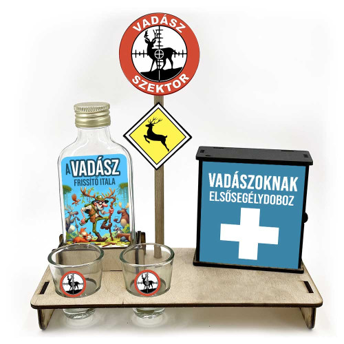 Vicces Elsősegély Dobozos Pálinkás Szett